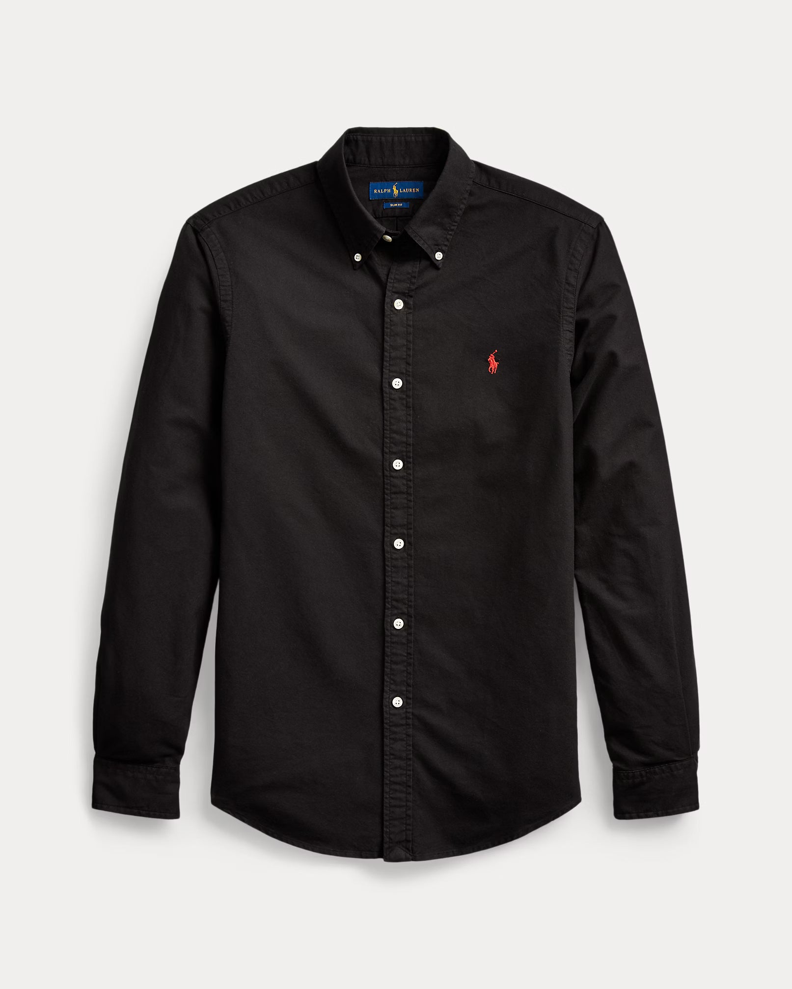 Ralph Lauren Classic Cotton Button-Up in Midnight Obsidian