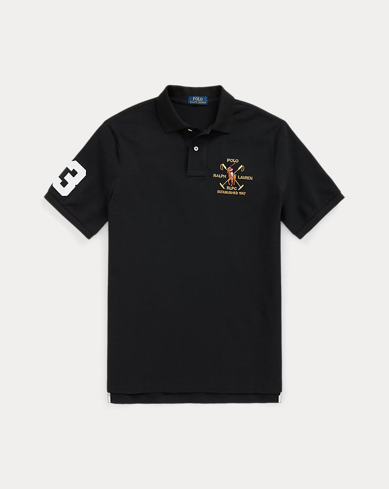 POLO RALPH LAUREN Midnight Ember Tailored Fit Short Sleeve Polo Shirt