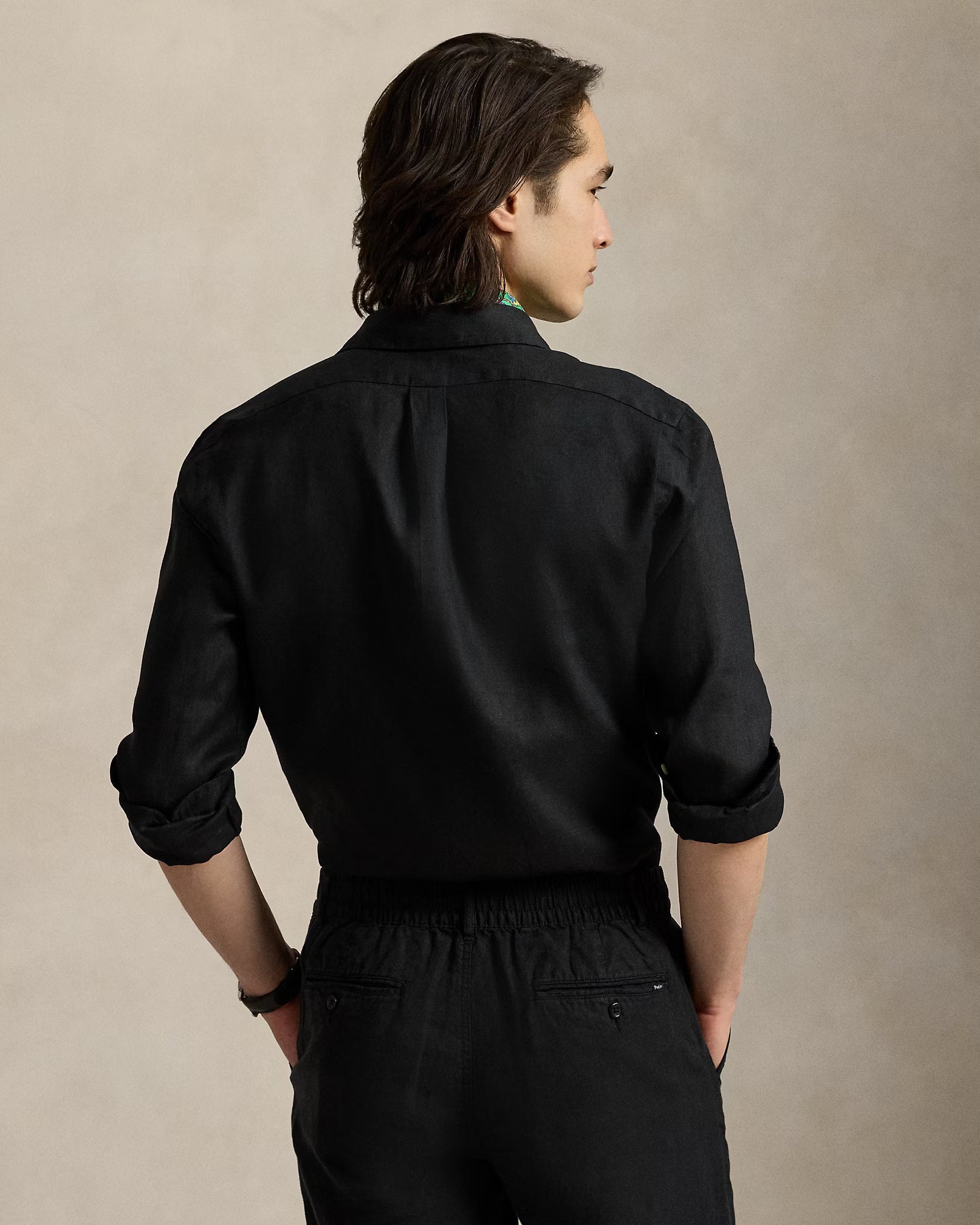 Polo Ralph Lauren Elegant Midnight Linen Shirt