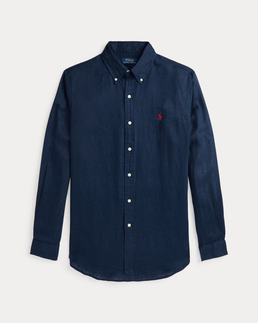 Polo Ralph Lauren Effortlessly Elegant Navy Linen Shirt