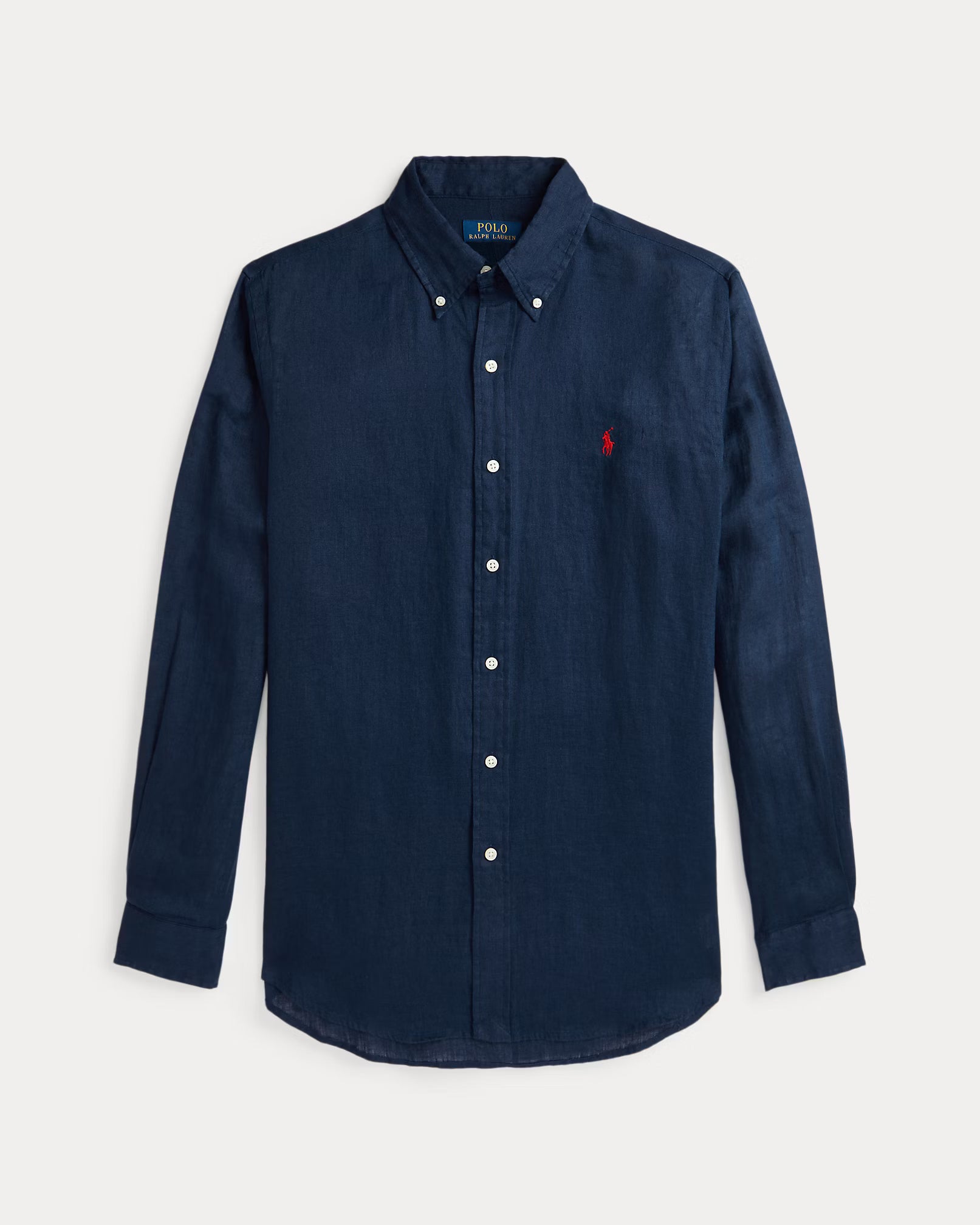 Polo Ralph Lauren Effortlessly Elegant Navy Linen Shirt