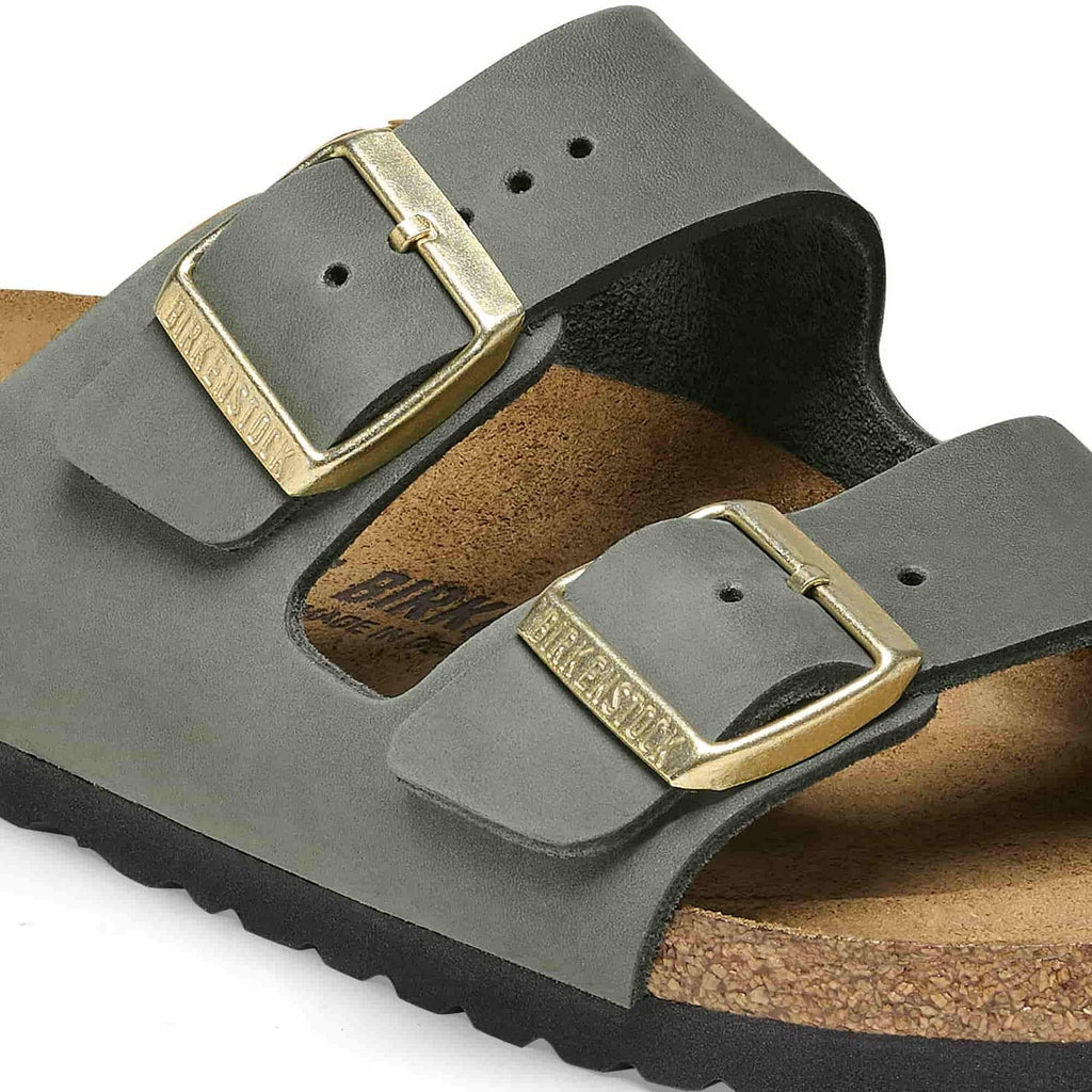 Birkenstock Elegant Olive Green Buckled Sandals