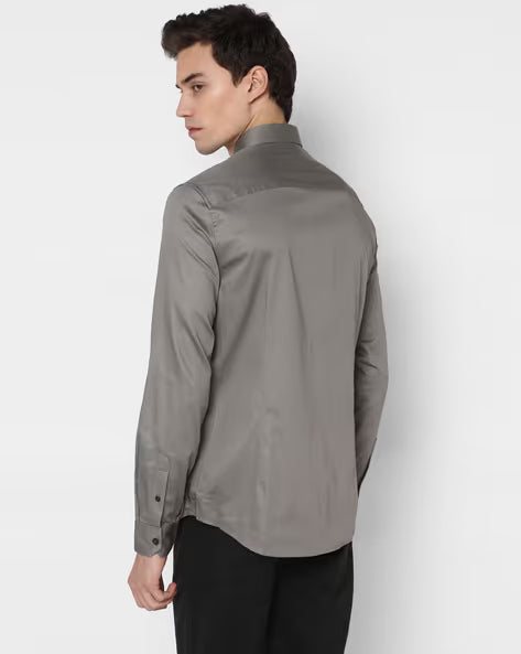 Armani Exchange Effortlessly Chic Long Sleeve Shirt in Misty Mauve