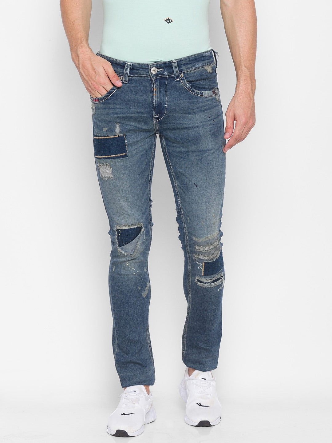 Spykar Distressed Denim Jeans