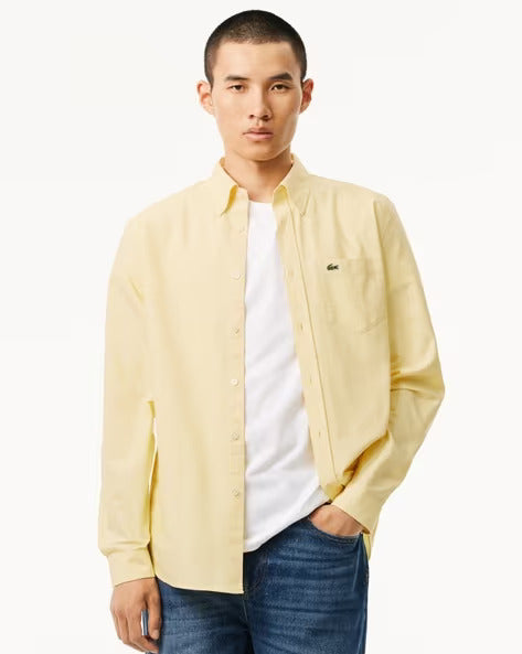 Lacoste Effervescent Lemon Button-Up Shirt